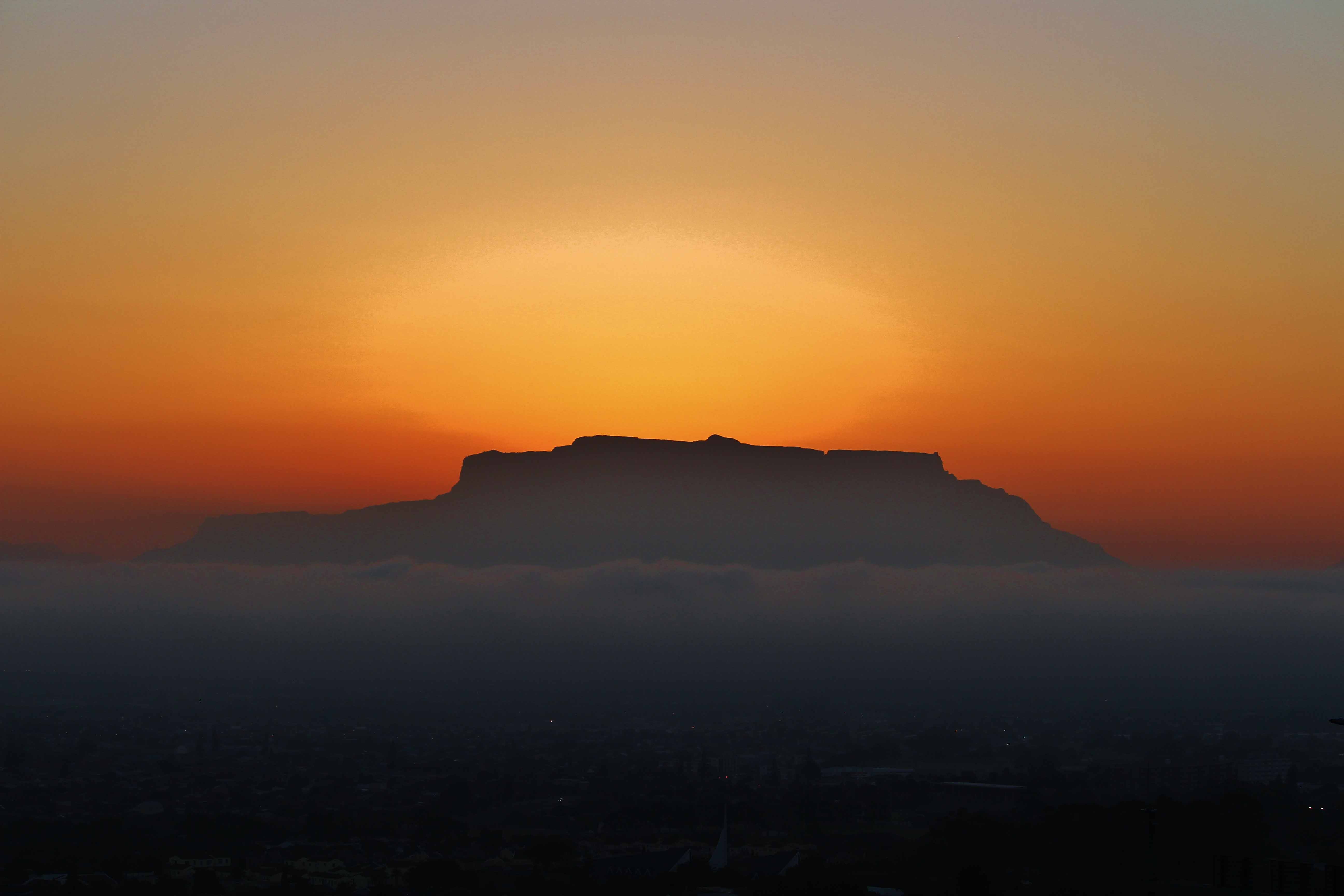 Table Mountain above Cape Town